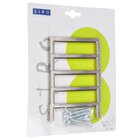 (5 Pack) 3 3/4" Centers Handle In Stainless Steel Effect